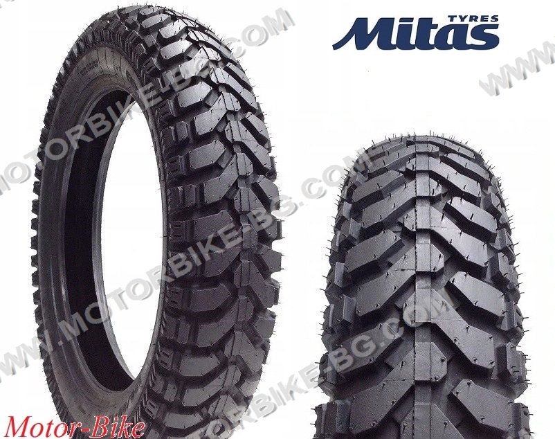 Pneu MITAS TERRA FORCE-R 130/80-17 65H - Été - Radial 2R - Trail - Excellente Adhérence Route & Tout-Terrain Léger