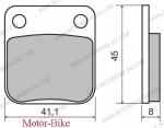 НАКЛАДКИ ЗА ДИСКОВА СПИРАЧКА ЗА ХОНДА CG 125 04 / АТВ / ПОЛАРИС/ ЯМАХА / СУЗУКИ / КАВАЗАКИ / КАДЖИВА / ДАЕЛИМ / ХИОСУНГ / ХУСКВАРНА-1