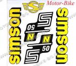 СИМСОН ЕМБЛЕМИ 25x23.5 см - S50N ЖЪЛТИ К-Т