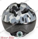 ВЕЛО КАСКА Y03 СИВО-ЧЕРНА S (48-54cm) със задна LED светлина BYOX-3