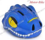 ВЕЛО КАСКА ДЕТСКА Dino Y27 СИНЯ S (48-54cm) със задна LED светлина BYOX