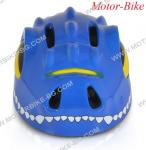 ВЕЛО КАСКА ДЕТСКА Dino Y27 СИНЯ S (48-54cm) със задна LED светлина BYOX-2