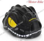 ВЕЛО КАСКА ДЕТСКА Dino Y27 ЧЕРНА S (48-54cm) със задна LED светлина BYOX