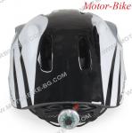 ВЕЛО КАСКА ДЕТСКА Kati Y26 БЯЛО-ЧЕРНА S (48-54cm) със задна LED светлина BYOX-3