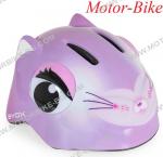 ВЕЛО КАСКА ДЕТСКА Kati Y26 ЛИЛАВА S (48-54cm) със задна LED светлина BYOX