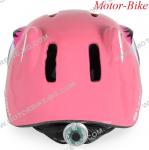 ВЕЛО КАСКА ДЕТСКА Kati Y26 РОЗОВА S (48-54cm) със задна LED светлина BYOX-3