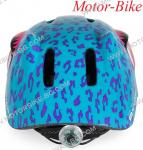 ВЕЛО КАСКА ДЕТСКА Kati Y26 ТЮРКОАЗ S (48-54cm) със задна LED светлина BYOX-3