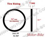 ВЕЛО ГУМА ВЪНШНА 24x1.95 53-507 XJ-659 BYOX-3