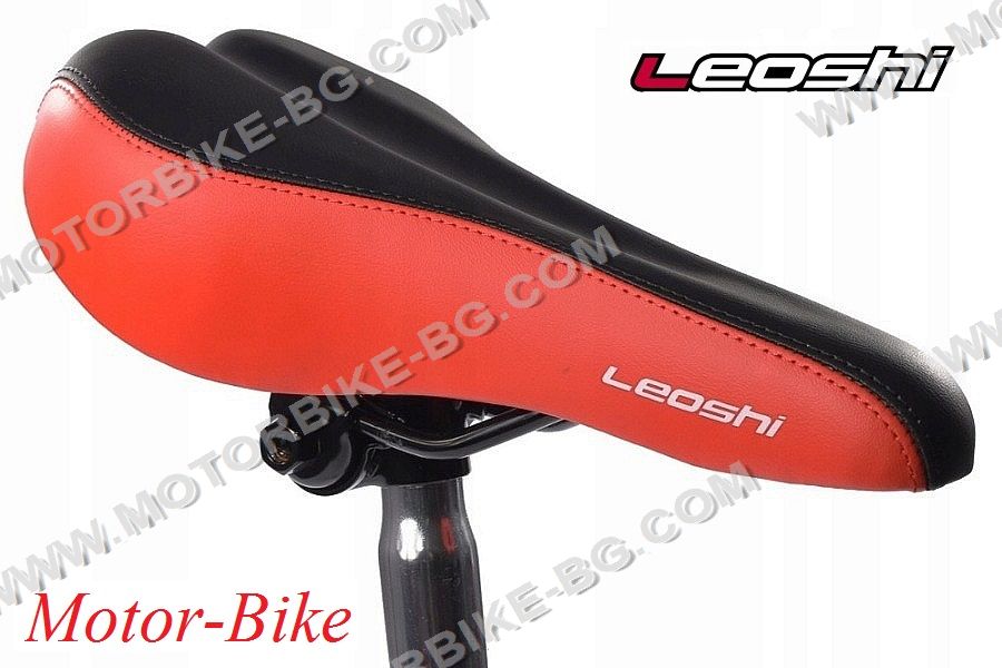 ВЕЛО СЕДЛО LEOSHI MTB ЧЕРНО-ЧЕРВЕНО