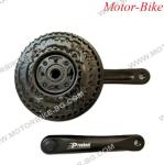 ВЕЛО КУРБЕЛИ ЛЯВ + ДЕСЕН 3/42 MTB PROWHEEL MC-AC49 АЛУМИНИЕВИ - РЕЗБА 14.0мм / 24/34/42 170mm-2