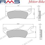 НАКЛАДКИ ЗА ДИСКОВА СПИРАЧКА ЗАДНИ ЗА СУЗУКИ GSX-R / GSX-S 125 18-22